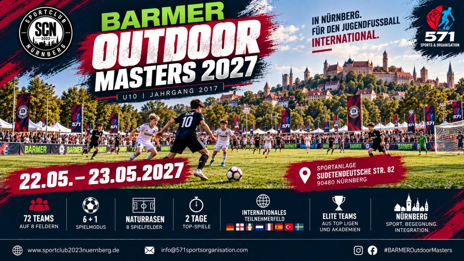 Outdoor Masters 2027 – Designvisualisierung