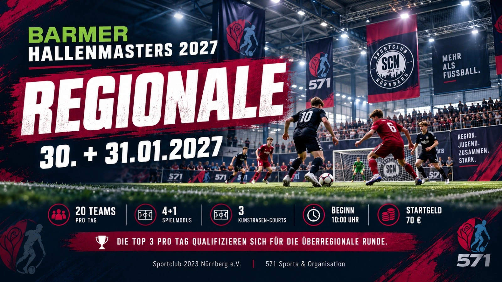 BARMER Hallenmasters 2027 · Regionale – Turnierplakat